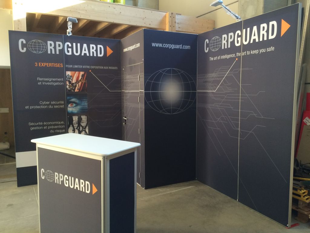 Stand pour exposition – Corpguard